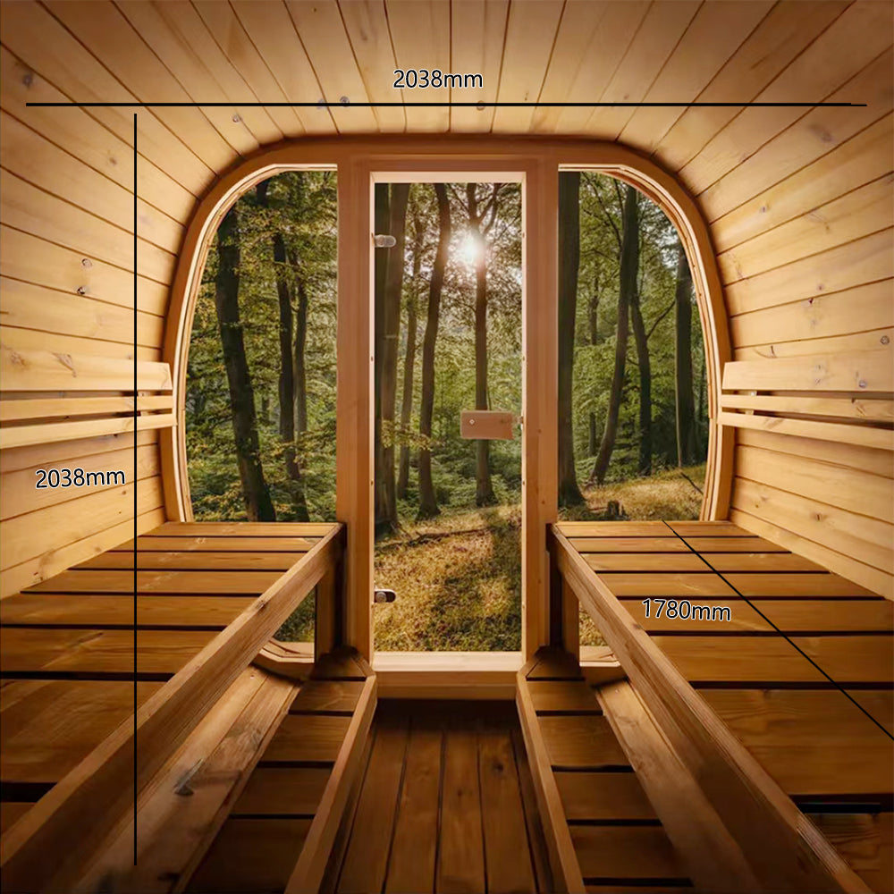 Orivon Wellness - Auris Two Luxury Outdoor Cedar Cabin Sauna