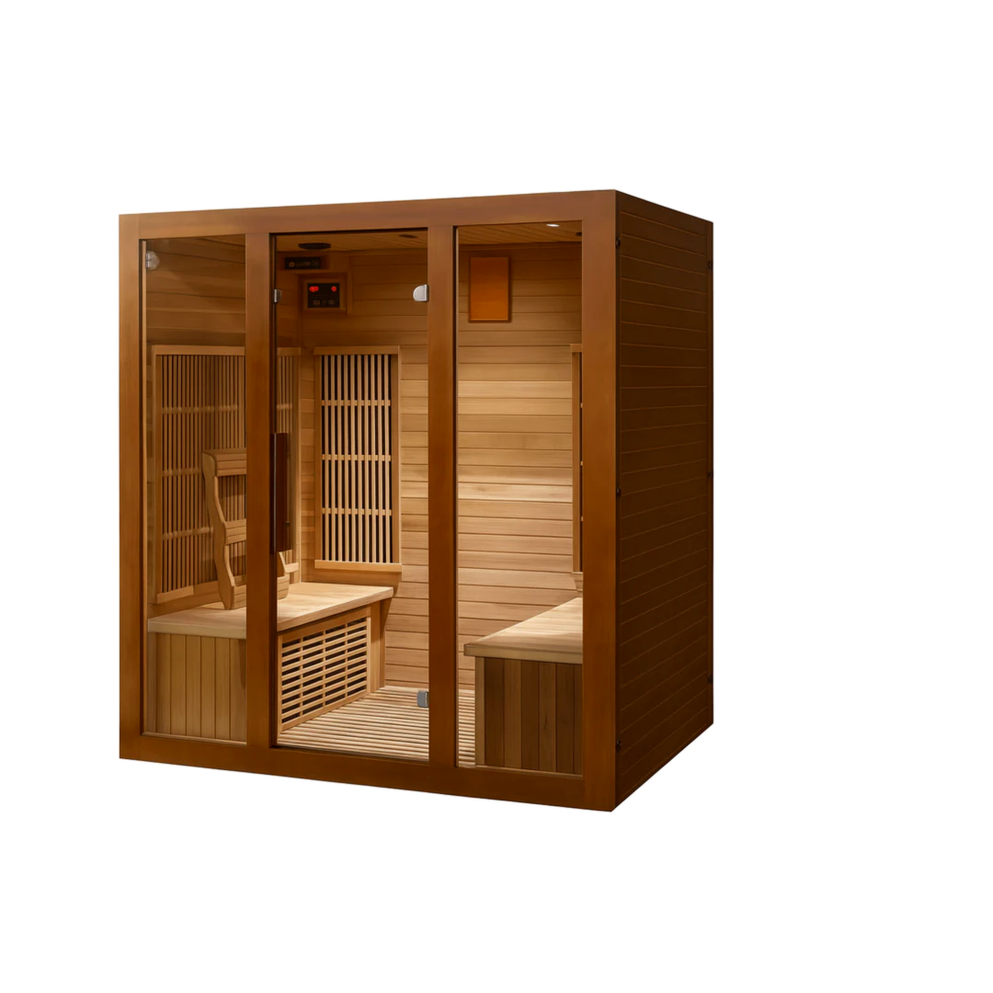 SunRay Roslyn 4-Person Indoor Infrared Sauna – Premium Home Wellness System